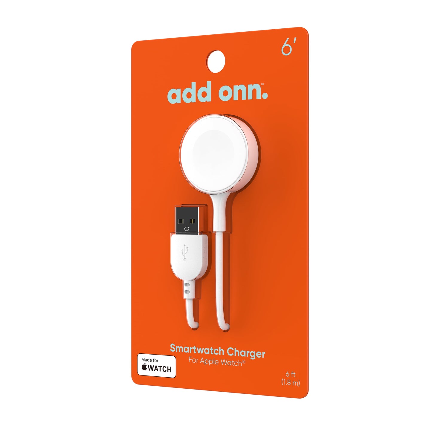 . 6FT Smart Watch Charger for Apple Watch, Compatible with All Apple Watch Series.White