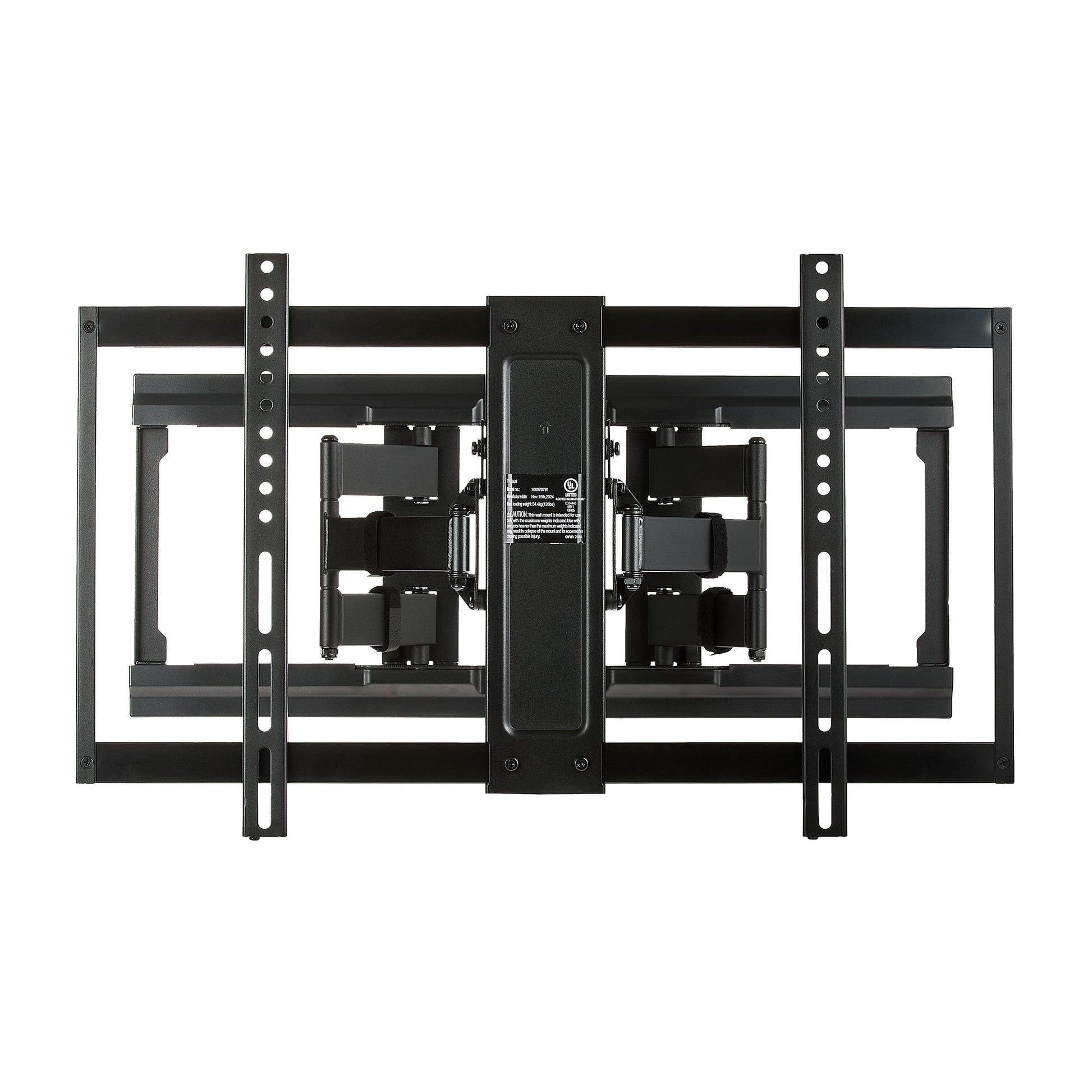 Ultra-Slim Full Motion TV Wall Mount for 50" to 86" Tvs, UL Listed, Swivel ±45°, up to +5°/-20° Tilting