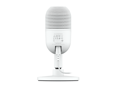 Seiren V3 Mini Ultra-Compact USB Microphone, Tap to Mute, White