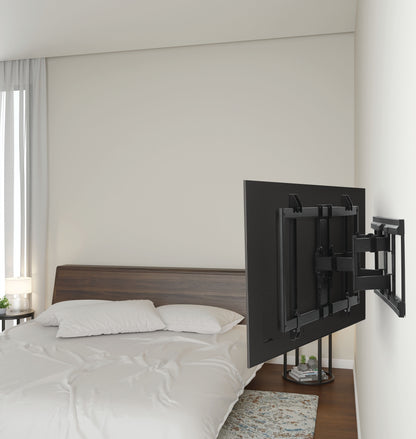 Ultra-Slim Full Motion TV Wall Mount for 50" to 86" Tvs, UL Listed, Swivel ±45°, up to +5°/-20° Tilting