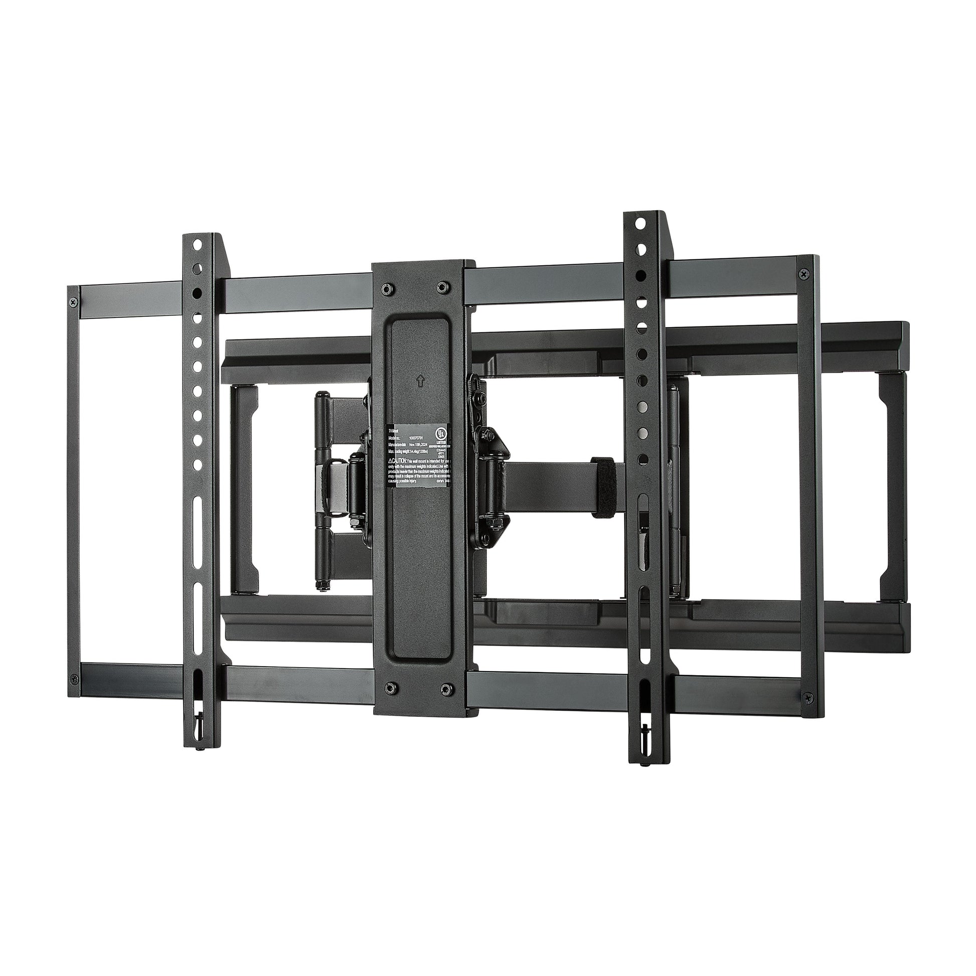 Ultra-Slim Full Motion TV Wall Mount for 50" to 86" Tvs, UL Listed, Swivel ±45°, up to +5°/-20° Tilting
